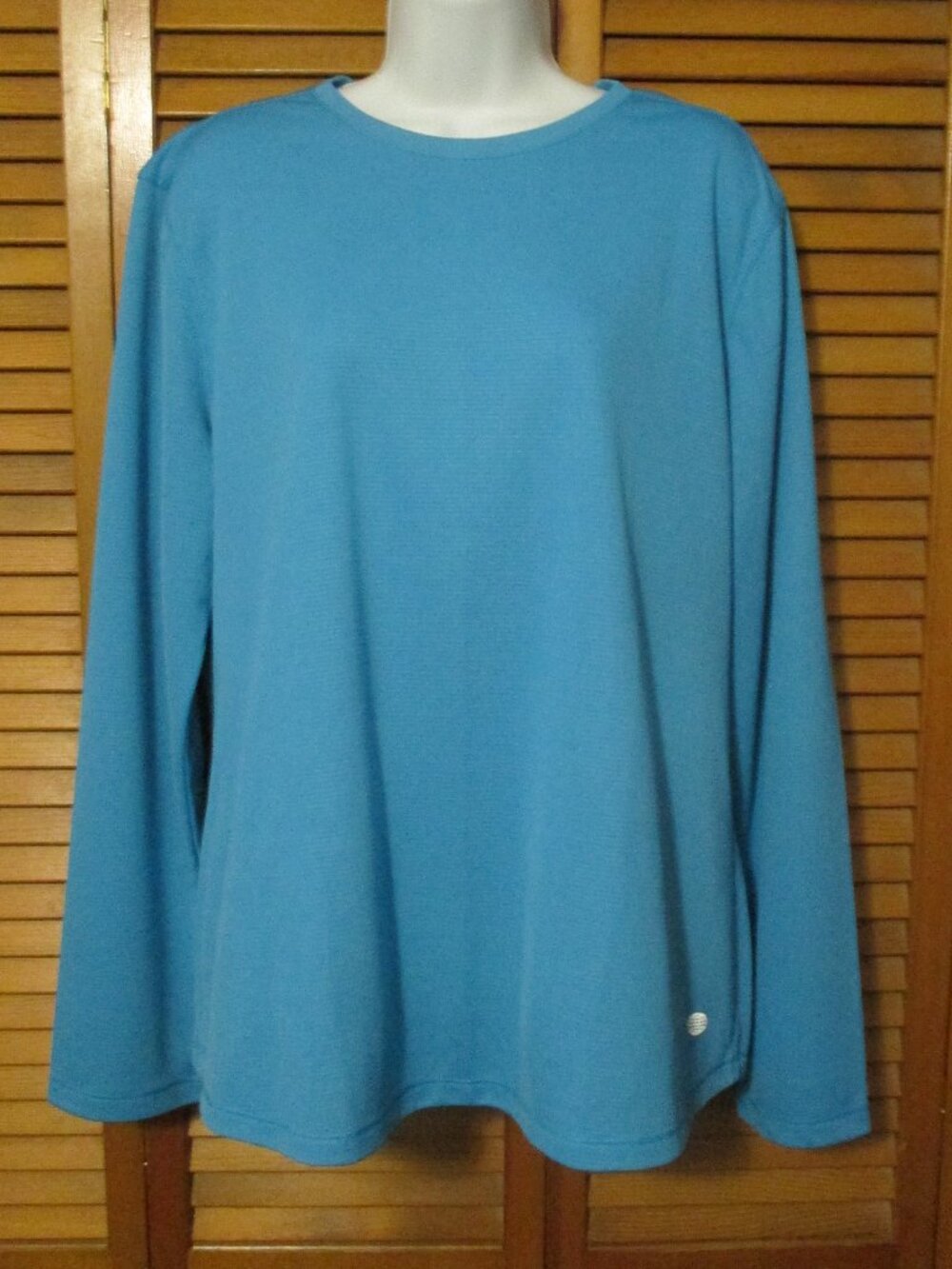 Reel Legends blue top Freeline UV sun protection dri-fit stretchy top size XL